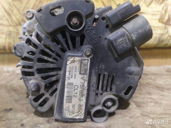 Peugeot 207 генератор 1.6 120 л. с