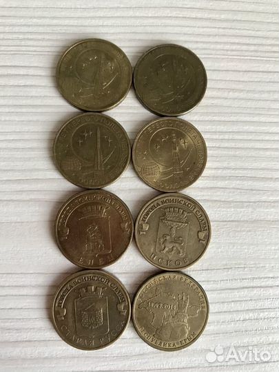 Монеты 1р, 5р, 10р, 25р, биметалл, гвс