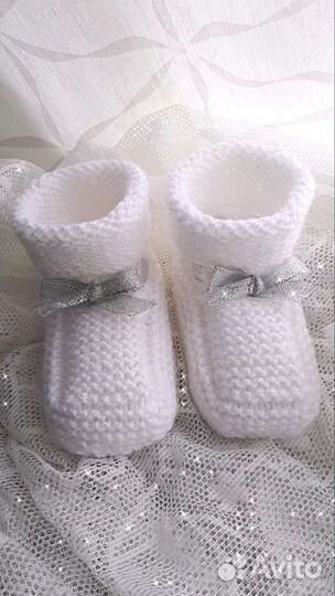 Пинетки носки вязаные ручная работа