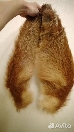 Воротник из меха степной лисы