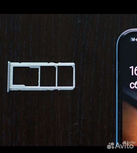 Держатель сим карты Samsung Galaxy A 50 серебро