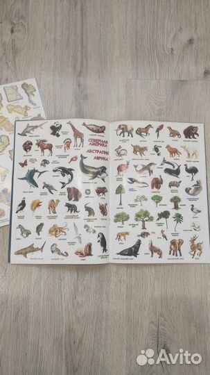 Атлас мира с наклейками