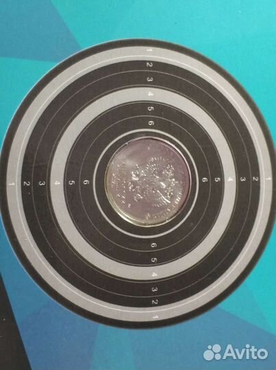 Монета стрельба из карабина