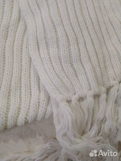 Шарф теплый вязанный