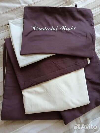 Новый семейный комплект постельного белья сатин