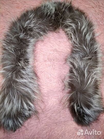 Опушка на капюшон чернобурка