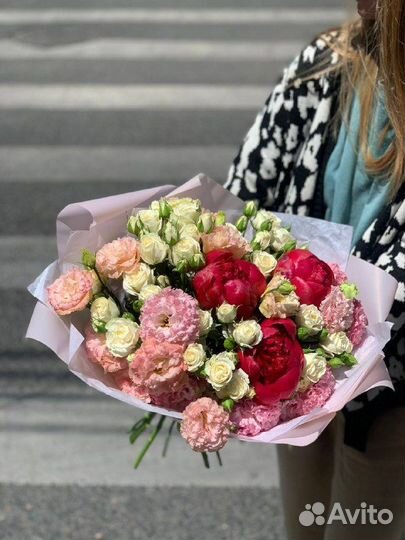 Букет с пионами на день рождения на доставку