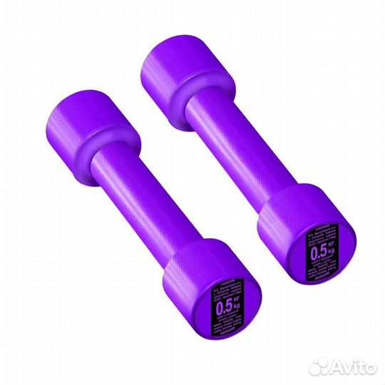 Гантеля 0.5 кг спортивная детская тренировочная