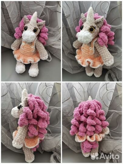 Вязаные игрушки ручной работы (большие)