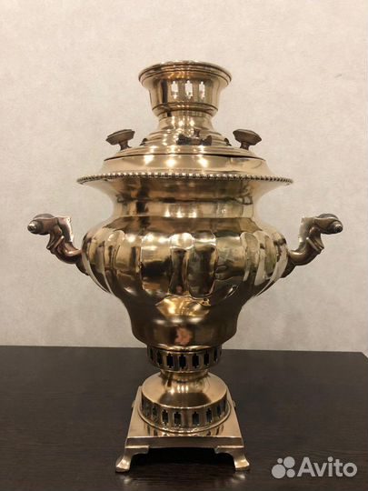 Антикварный угольный самовар, 