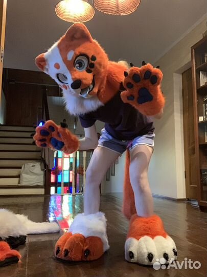 Фурсьют, маска, костюм, фурри