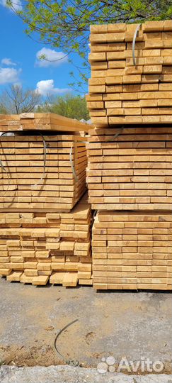 Доска обрезная 50х150х6000 ту Пиломатериал