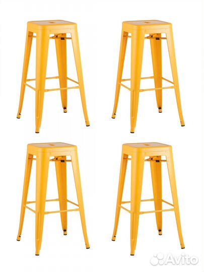 Стул барный tolix желтый глянцевый 4 шт