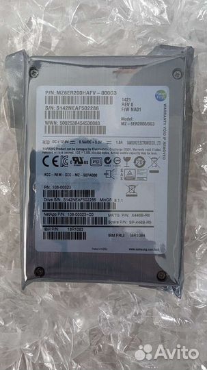 SSD 200Gb 2,5
