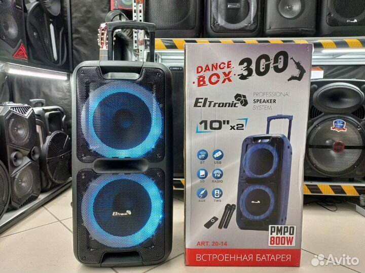 Большая мощная блютуз колонка eltronic