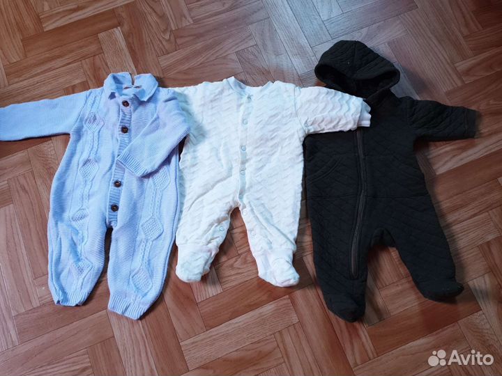 Вещи пакетом детские, конверт на выписку