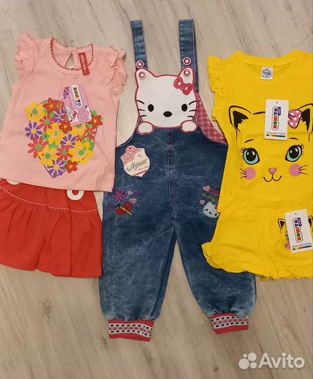Вещи пакетом на девочку новые 1-2 года