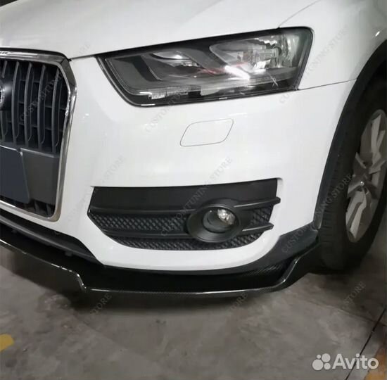 Сплиттер на audi q3 с 11-14г