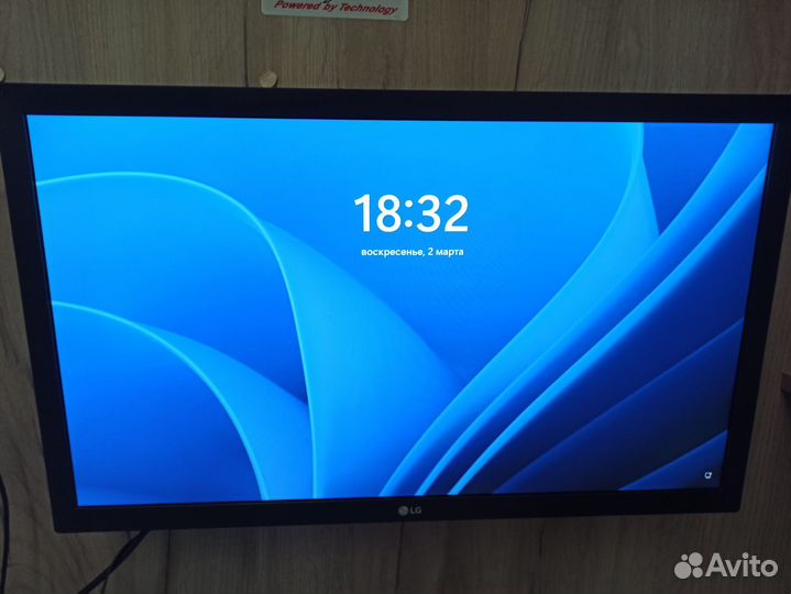 Монитор LG full HD ips 75hz