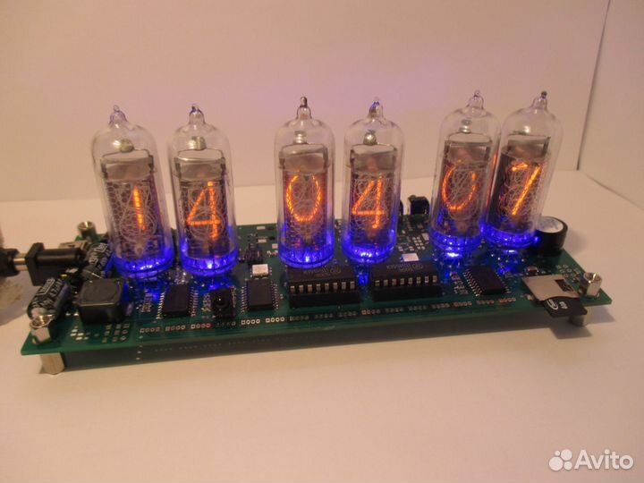 Эксклюзивные часы Nixie clock с метеостанцией