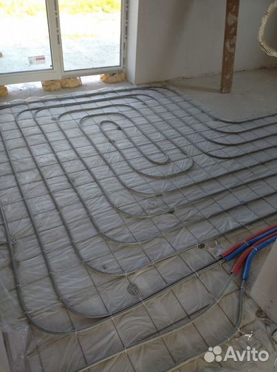 Водяной теплый пол, монтаж отопления