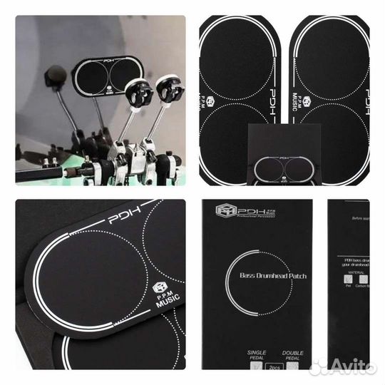 Патч на пластик бочки кардан черный или белый 2шт