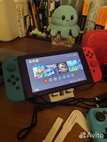 Nintendo switch rev 2 32 gb/128gb с играми