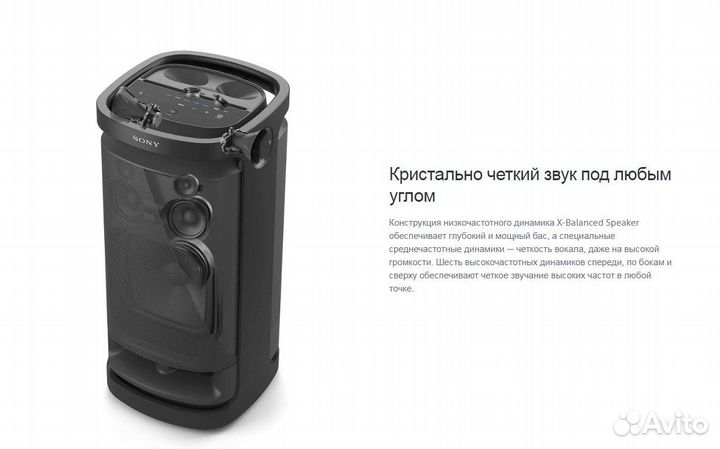 Музыкальная система Sony SRS-XV900 100 Вт