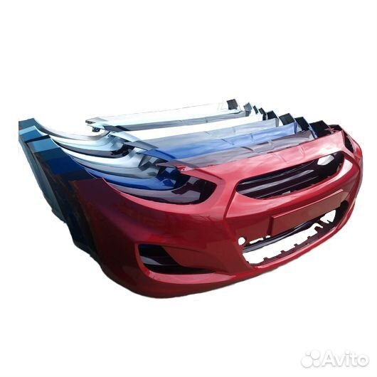 Бампер передний хюндай солярис