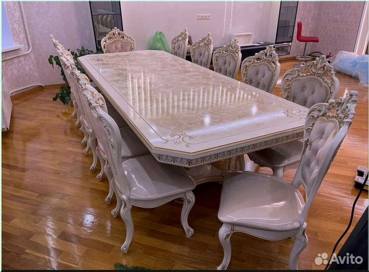 Кухонный стол раскладной белый