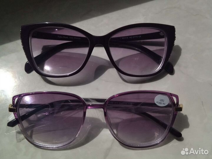 Очки солнцезащитные тонированные для зрения -3,50