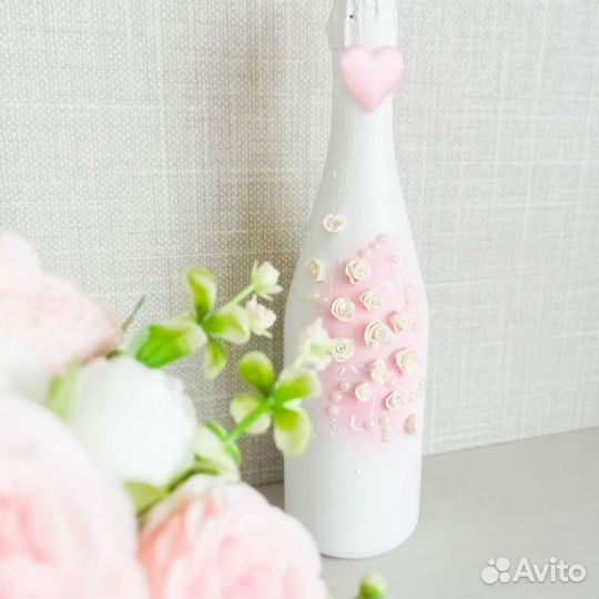 Свадебные бутылки, фужеры