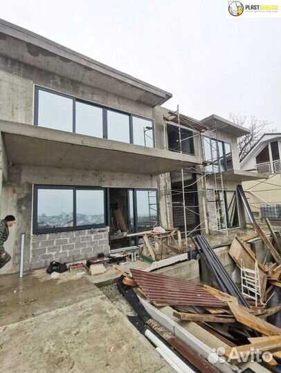 Алюминиевые окна двери витражи входные группы