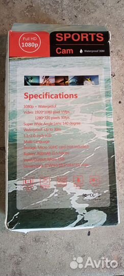 Sports cam экшен камера HD 1080p