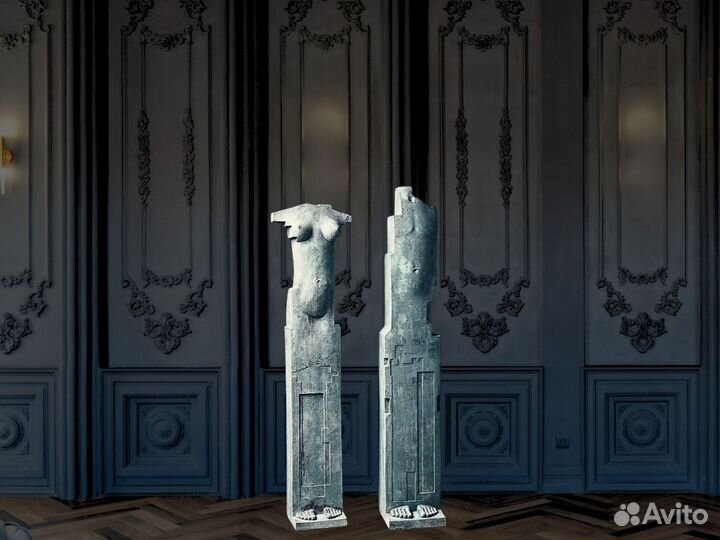 Современная скульптура Двое 170 см