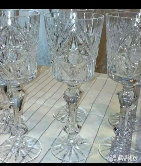 Фужеры хрустальные СССР