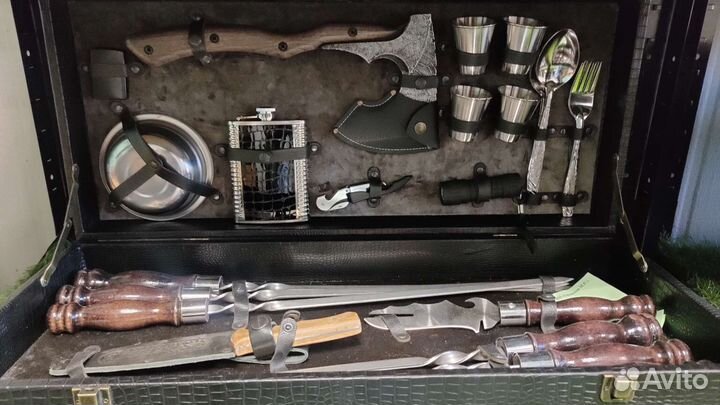 Набор шампуров подарочный