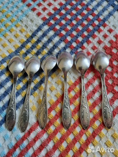 Кофейные, чайные ложки мельхиор