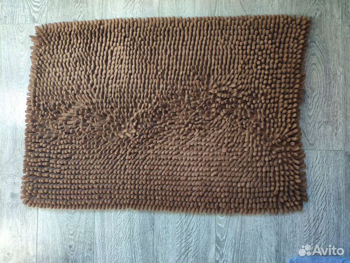 Коврик для ванной 60х90 коричневый б/у