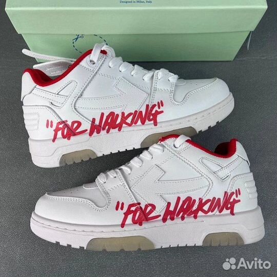 Кроссовки Off White For Walking Red