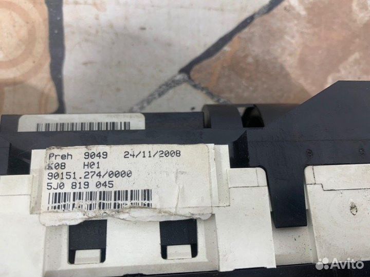 Блок управления печкой Skoda Fabia хэтчбэк 1.4 BXW