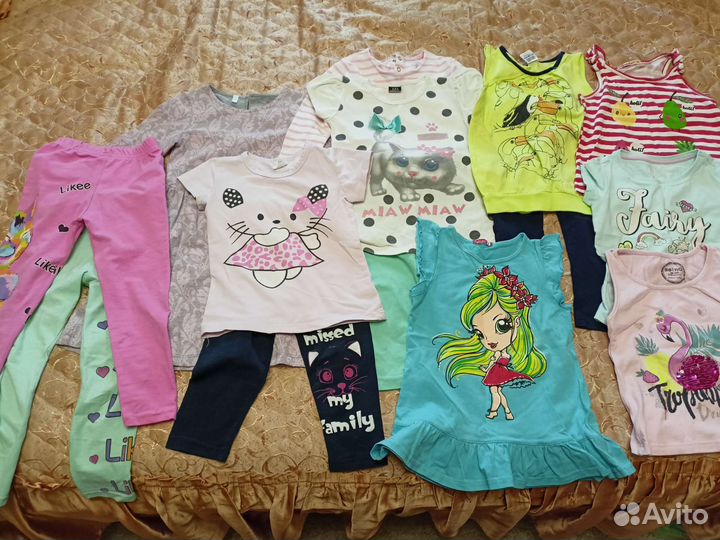 Вещи пакетом для девочки с 2-5 лет