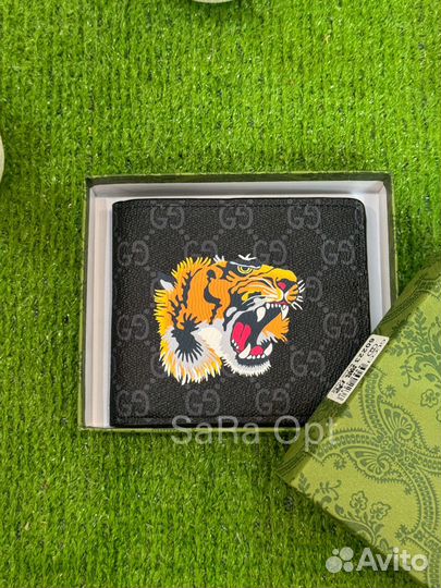 Кошелек gucci черный tiger в розницу