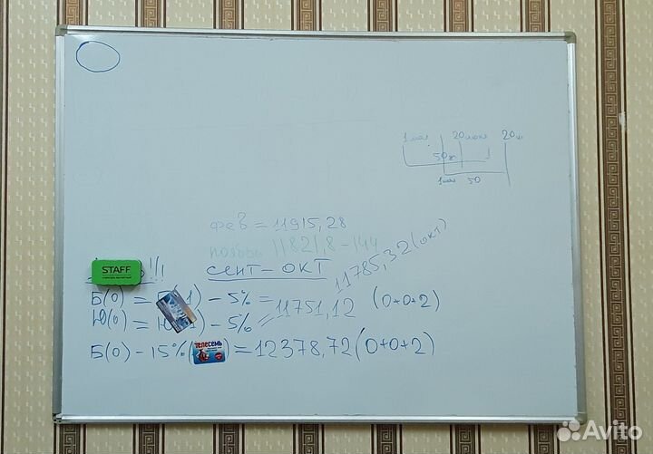 Магнитно-маркерная доска на стену