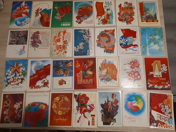 Открытки СССР 1 мая