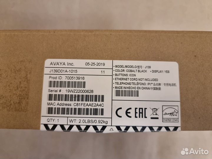 Телефоны Avaya Jхх (J129, J139, J159, J169 и тд