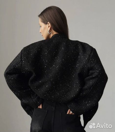 Бомбер Zara блестящий
