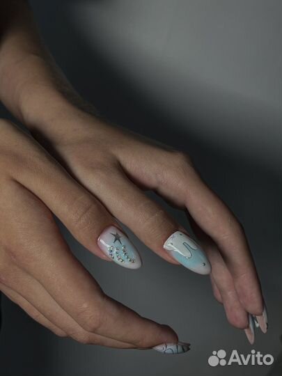 Маникюр наращивание