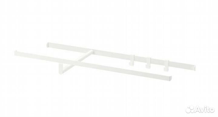 Хэлпа штанга икеа платяная, белый, 80x40 см