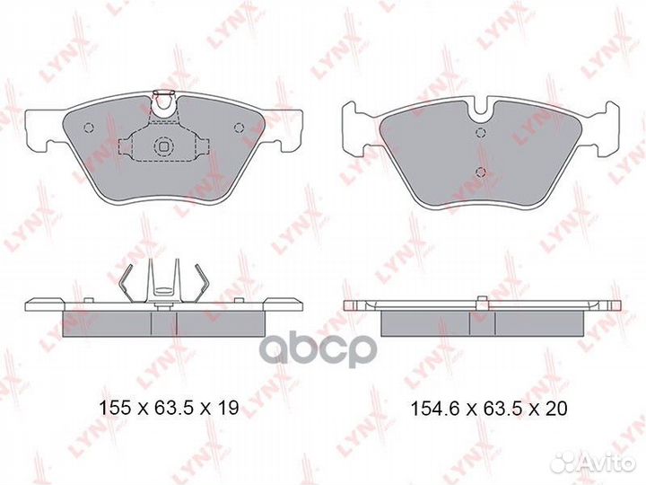 Колодки тормозные дисковые перед BD1434